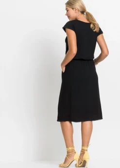 Mujer bonprix bonprix Vestido midi de punto en viscosa sostenible