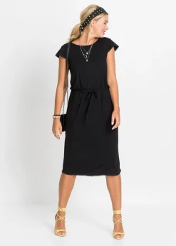 Mujer bonprix bonprix Vestido midi de punto en viscosa sostenible
