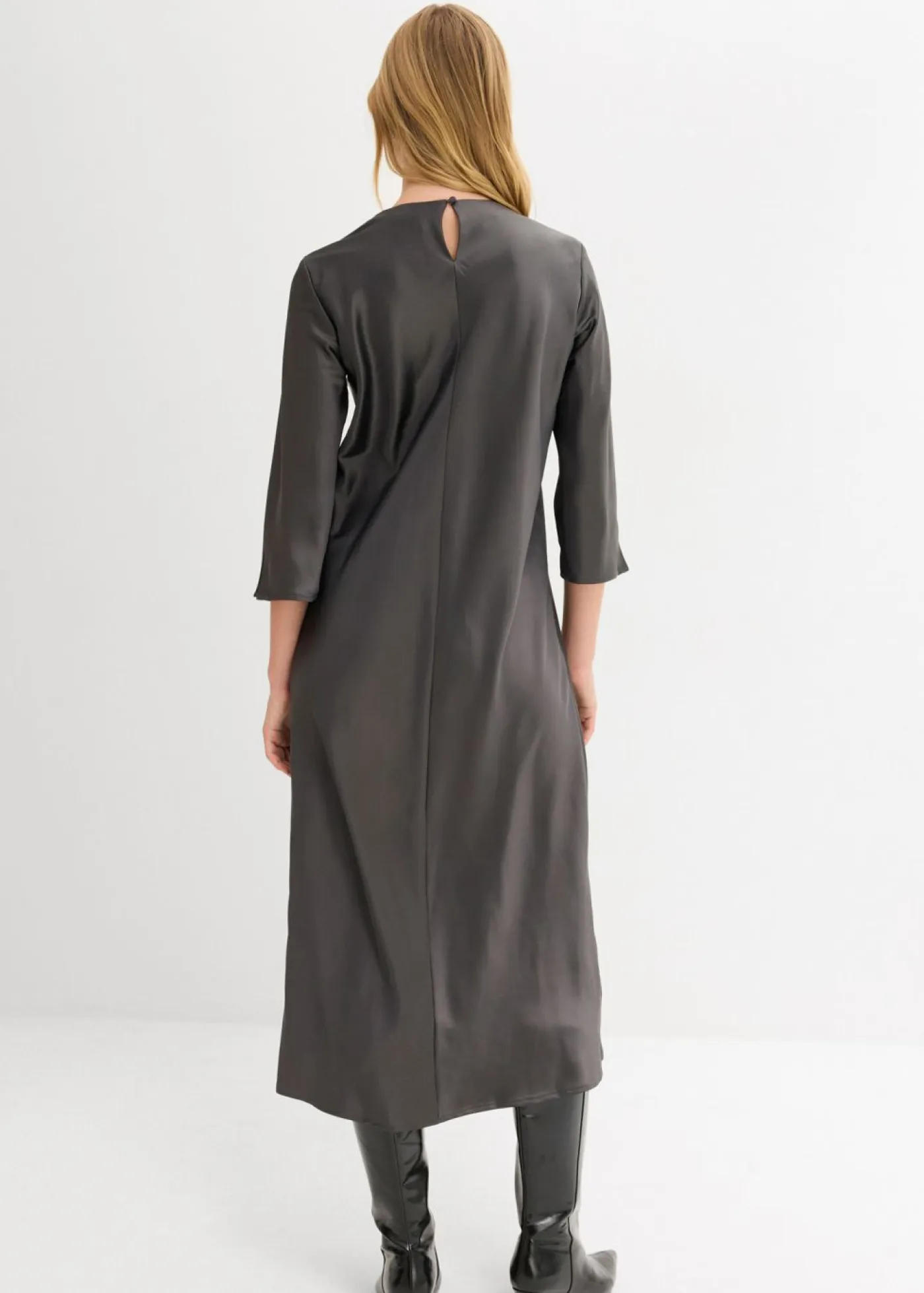 Mujer bonprix bonprix Vestido midi de satén brillante