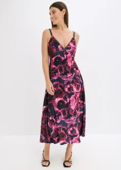 Mujer bonprix bonprix Vestido midi de terciopelo brillante