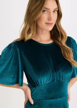 Mujer bonprix bonprix Vestido midi de terciopelo suave