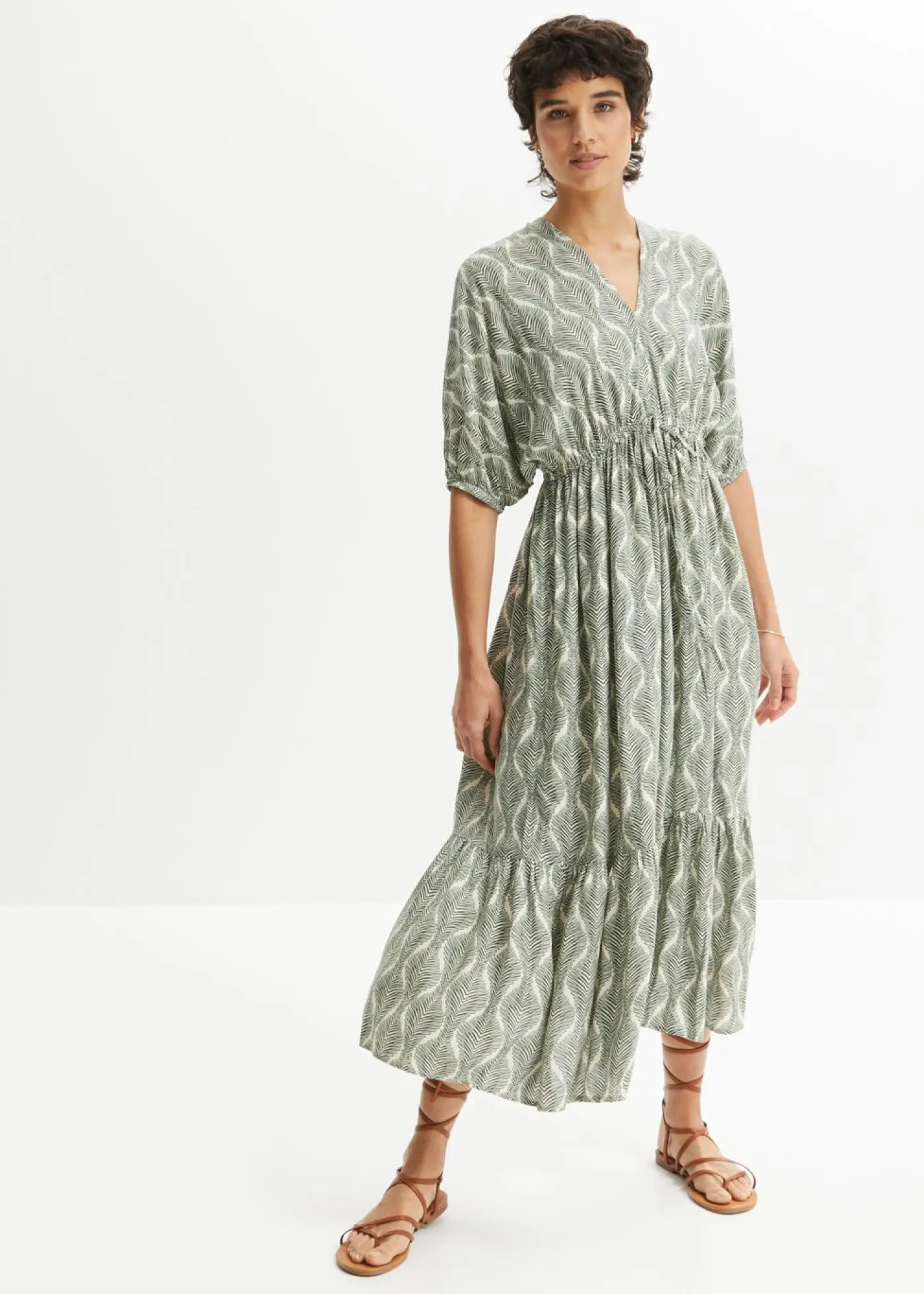 Mujer bonprix bonprix Vestido midi de viscosa fluida