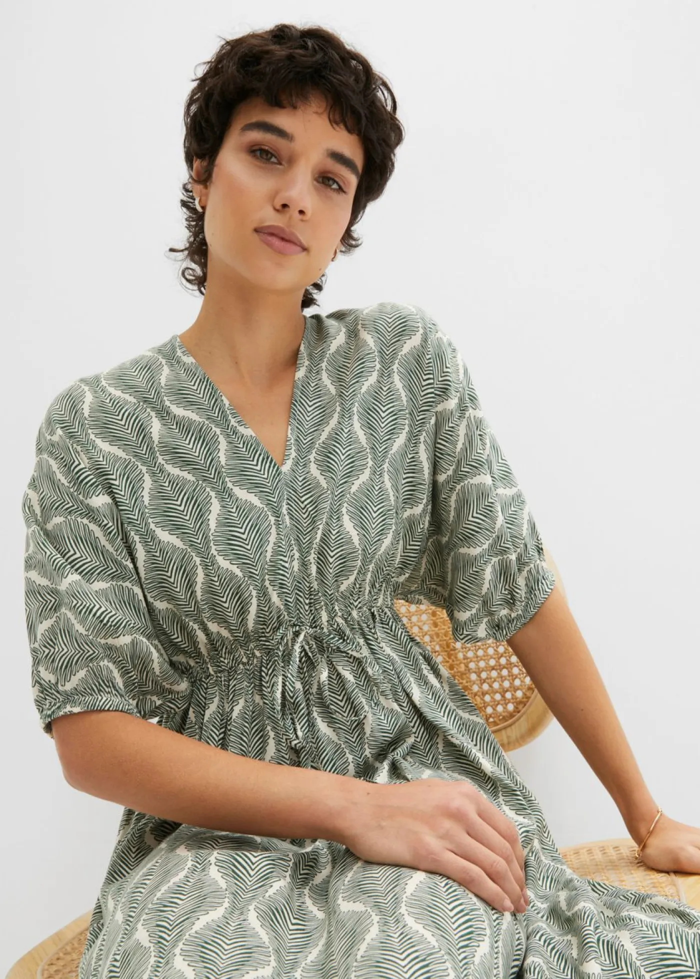 Mujer bonprix bonprix Vestido midi de viscosa fluida