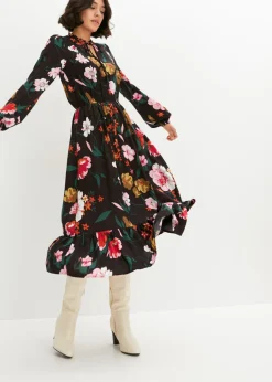 Mujer bonprix bonprix Vestido midi de viscosa fluida