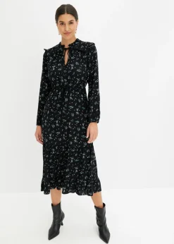 Mujer bonprix bonprix Vestido midi de viscosa pura