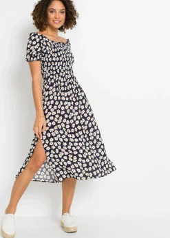 Mujer bonprix bonprix Vestido midi de viscosa pura