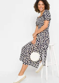 Mujer bonprix bonprix Vestido midi de viscosa pura