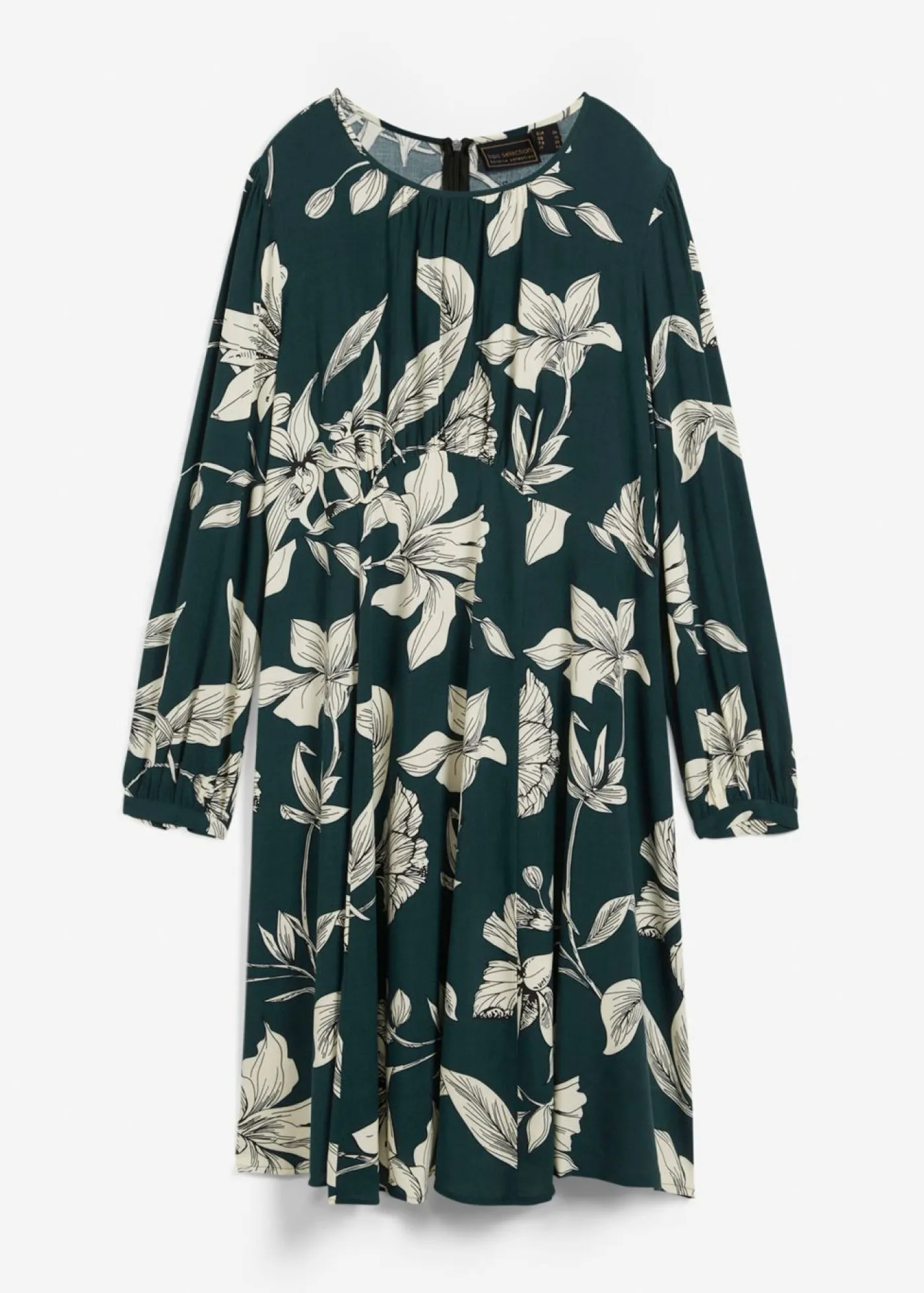 bonprix bonprix Vestidos>Vestido oscilante de viscosa Verde intenso