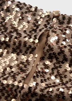 bonprix bonprix Vestidos|Ropa Elegante>Vestido oversize de lentejuelas Negro