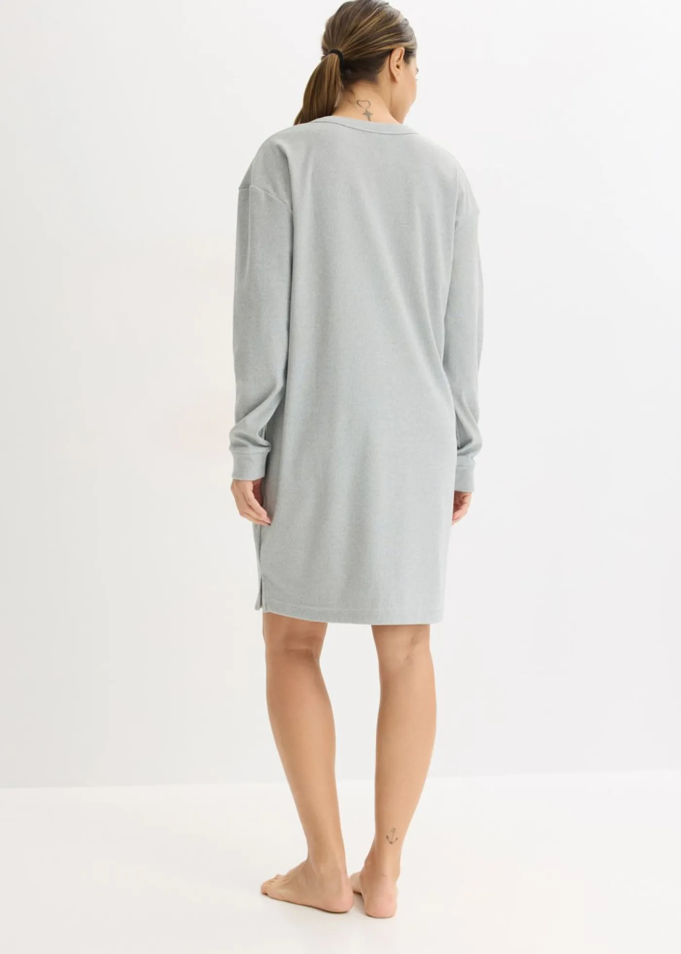 Mujer bonprix bonprix Vestido para casa de punto elástico suave