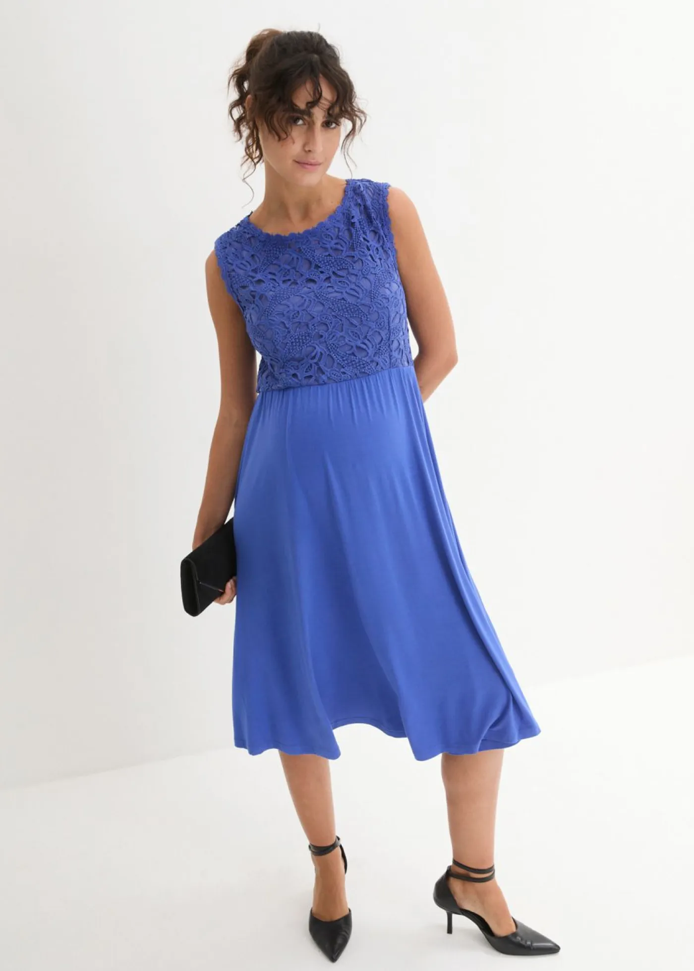 Mujer bonprix bonprix Vestido premamá con encaje de punto