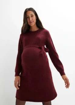 bonprix bonprix Premamá>Vestido premamá de punto Rojo avellana jaspeado