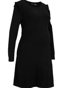 bonprix bonprix Premamá>Vestido premamá ligero de punto Negro