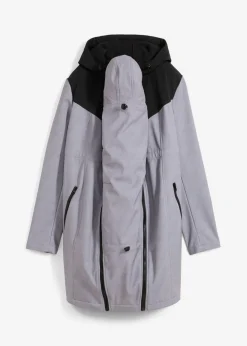 bonprix bonprix Premamá>Vestido premamá y de porteo 3 en 1 de softshell Gris jaspeado-negro