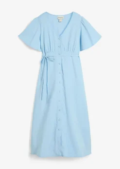bonprix bonprix Premamá>Vestido premamá/de lactancia con botones Azul claro