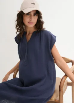 Mujer bonprix bonprix Vestido premamá/de lactancia 2 en 1 de muselina de algodón