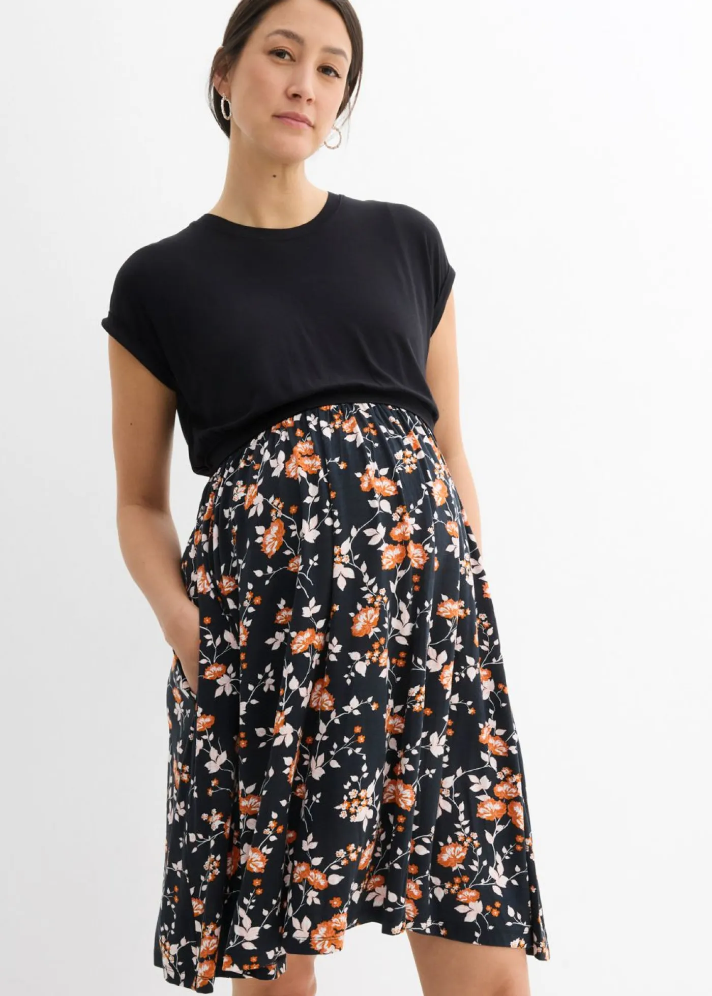 Mujer bonprix bonprix Vestido premamá/de lactancia con bolsillos