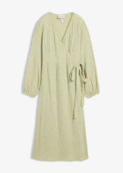 bonprix bonprix Premamá>Vestido premamá/de lactancia 2 en 1 de muselina de algodón Verde