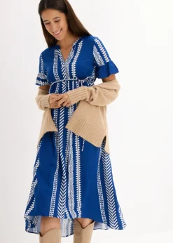 Mujer bonprix bonprix Vestido premamá/de lactancia 2 en 1 de viscosa fluida