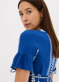 Mujer bonprix bonprix Vestido premamá/de lactancia 2 en 1 de viscosa fluida