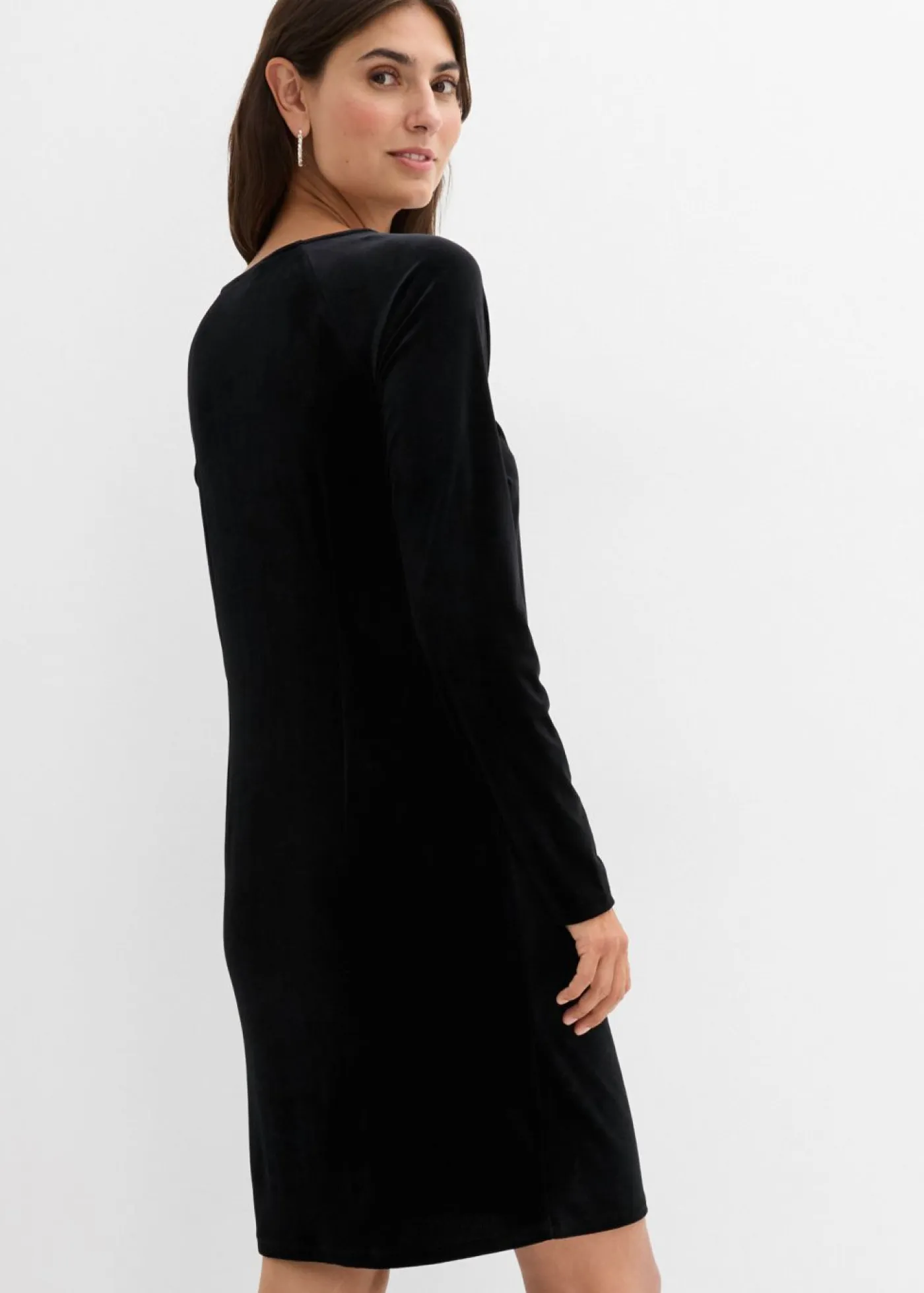 Mujer bonprix bonprix Vestido premamá/de lactancia 2 en 1 de terciopelo suave