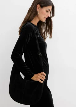 Mujer bonprix bonprix Vestido premamá/de lactancia 2 en 1 de terciopelo suave