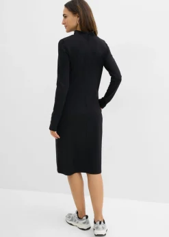 Mujer bonprix bonprix Vestido Punto di Roma con cuello alto