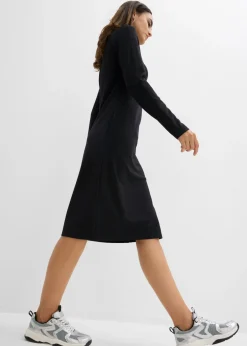 Mujer bonprix bonprix Vestido Punto di Roma con cuello alto