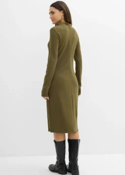 Mujer bonprix bonprix Vestido Punto di Roma con cuello alto