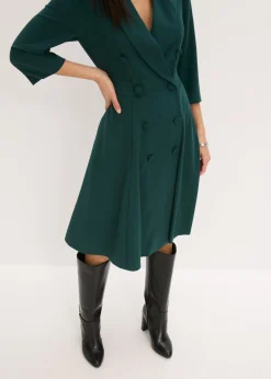 Mujer bonprix bonprix Vestido tipo americana con falda acampanada