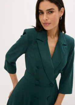 Mujer bonprix bonprix Vestido tipo americana con falda acampanada