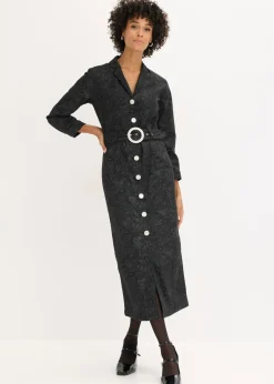 Mujer bonprix bonprix Vestido tipo americana con falda acampanada