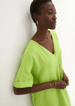 Mujer bonprix bonprix Vestido tipo caftán de lino puro