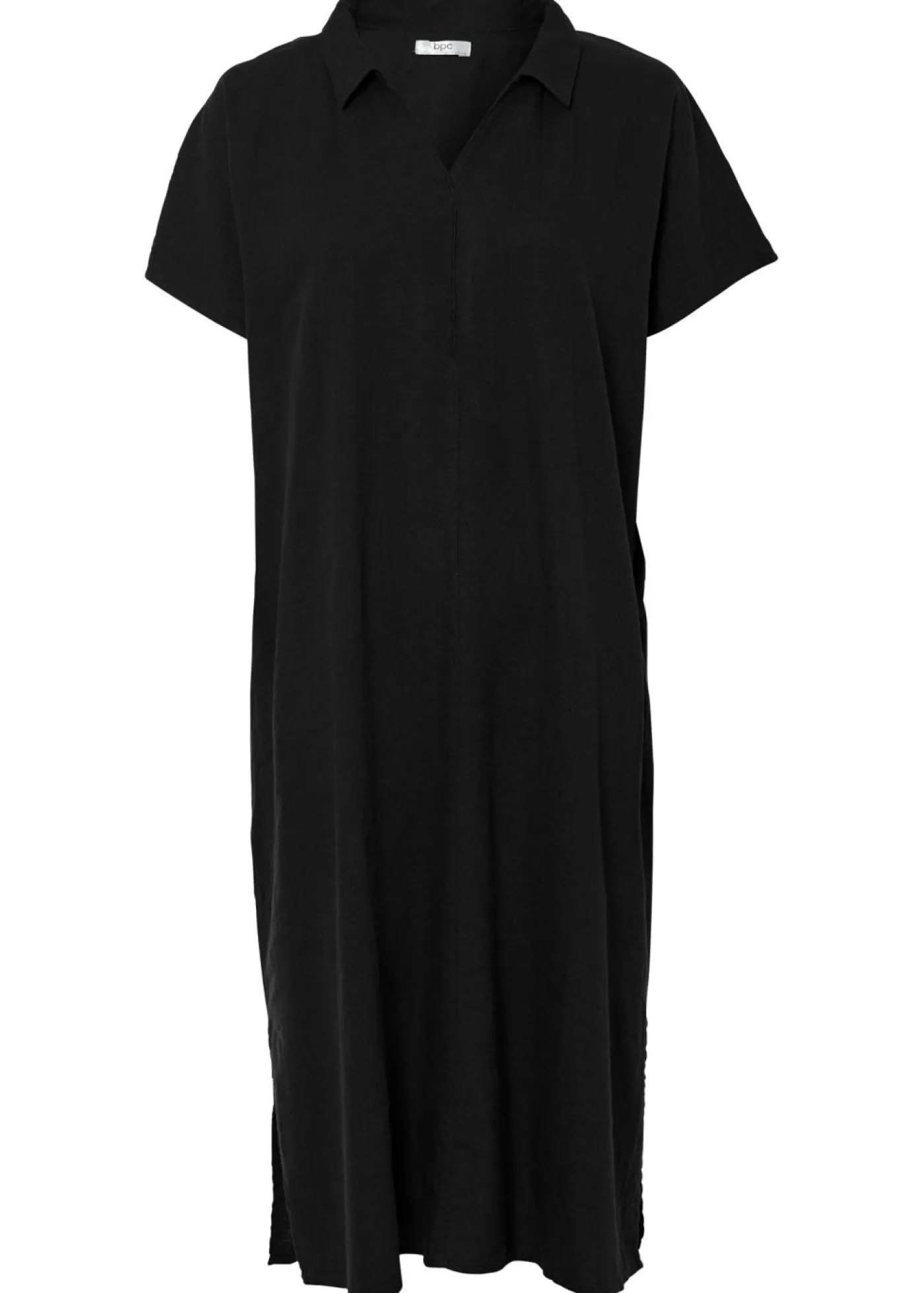 Mujer bonprix bonprix Vestido tipo caftán de mezcla ligera de viscosa y lino