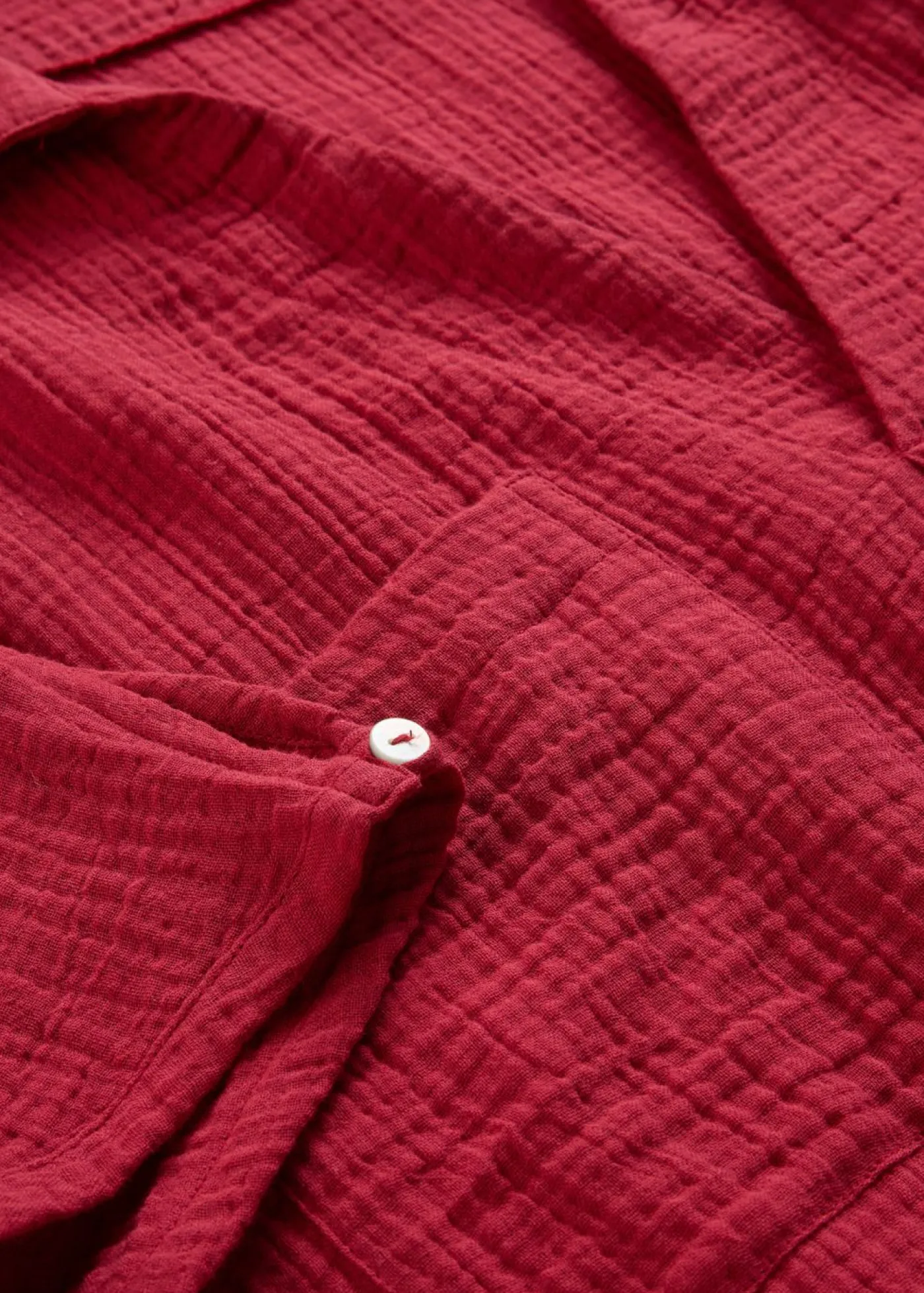 bonprix bonprix Vestidos>Vestido tipo caftán de muselina suave Cereza