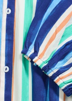 Mujer bonprix bonprix Vestido tipo caftán de viscosa estructurada de rayas