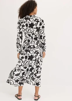 Mujer bonprix bonprix Vestido tipo caftán de viscosa fluida