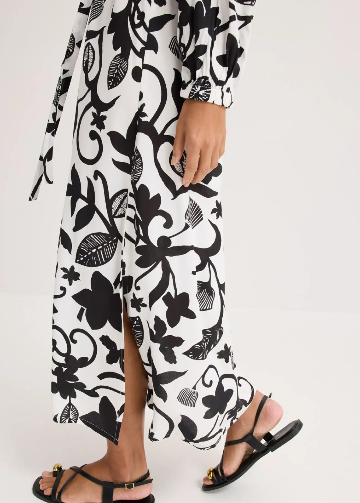 Mujer bonprix bonprix Vestido tipo caftán de viscosa fluida