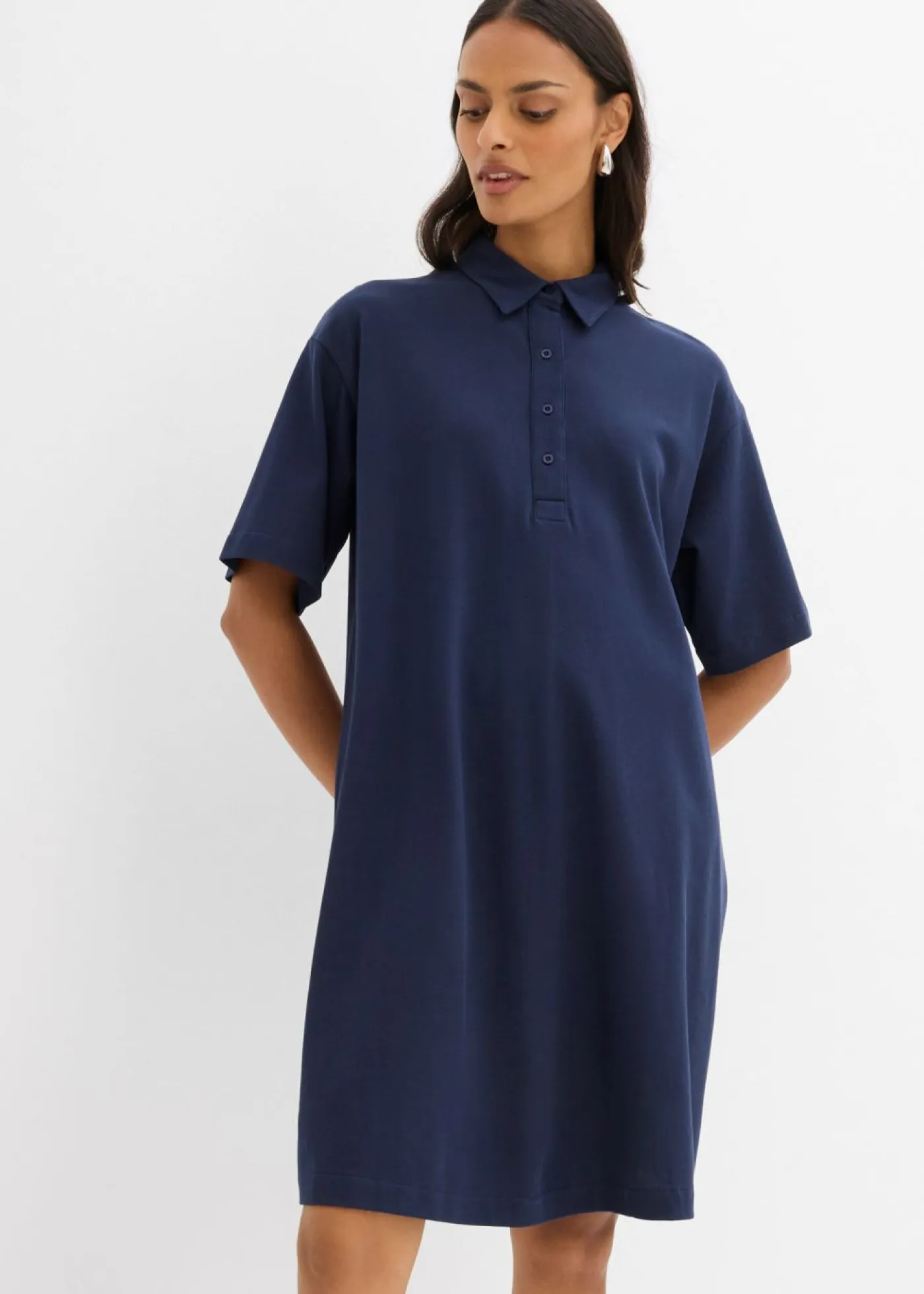 Mujer bonprix bonprix Vestido tipo polo de algodón puro