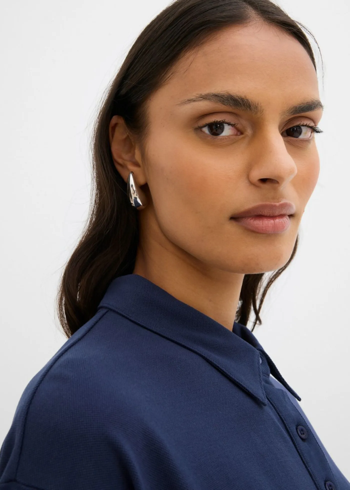 Mujer bonprix bonprix Vestido tipo polo de algodón puro