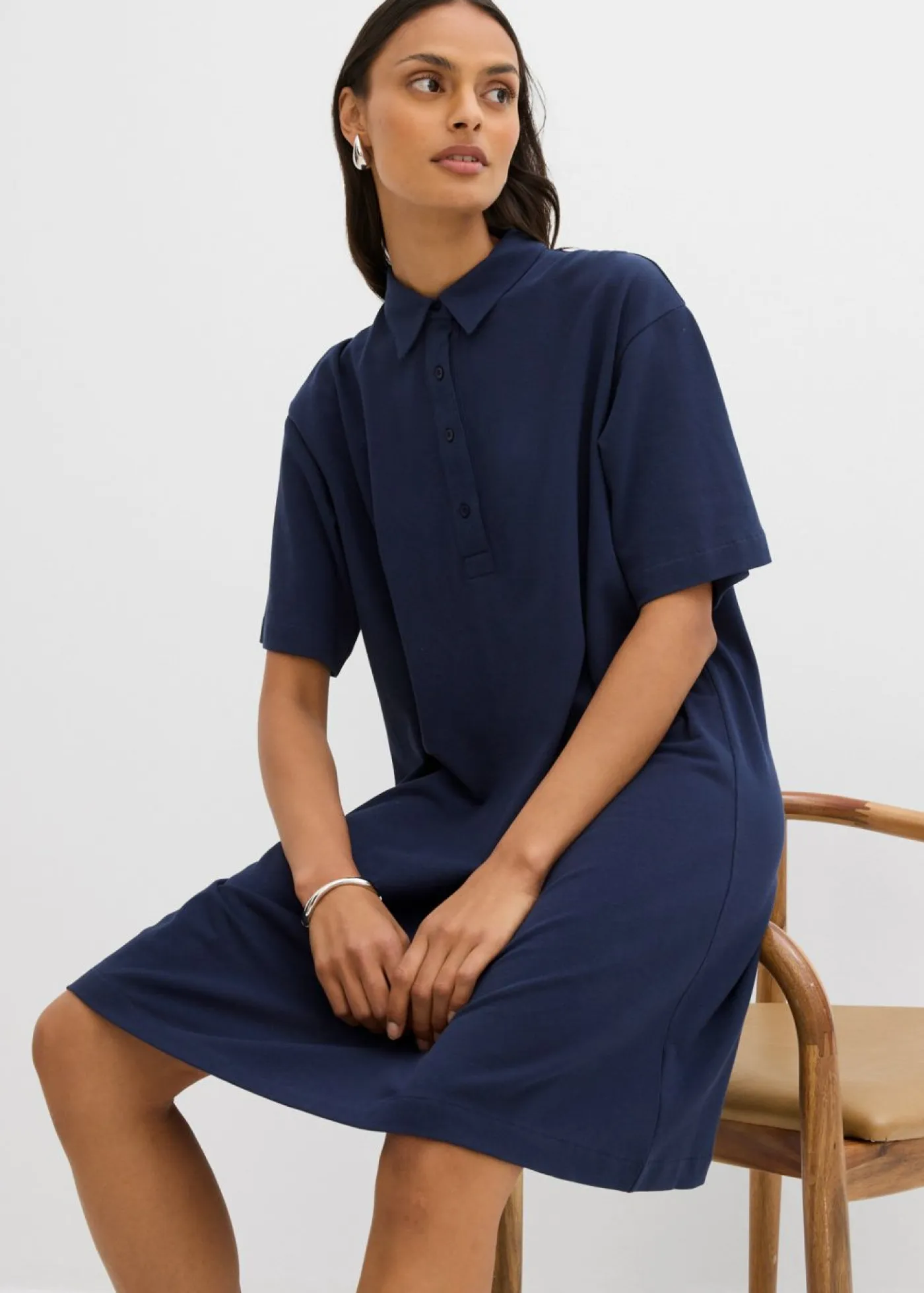 Mujer bonprix bonprix Vestido tipo polo de algodón puro