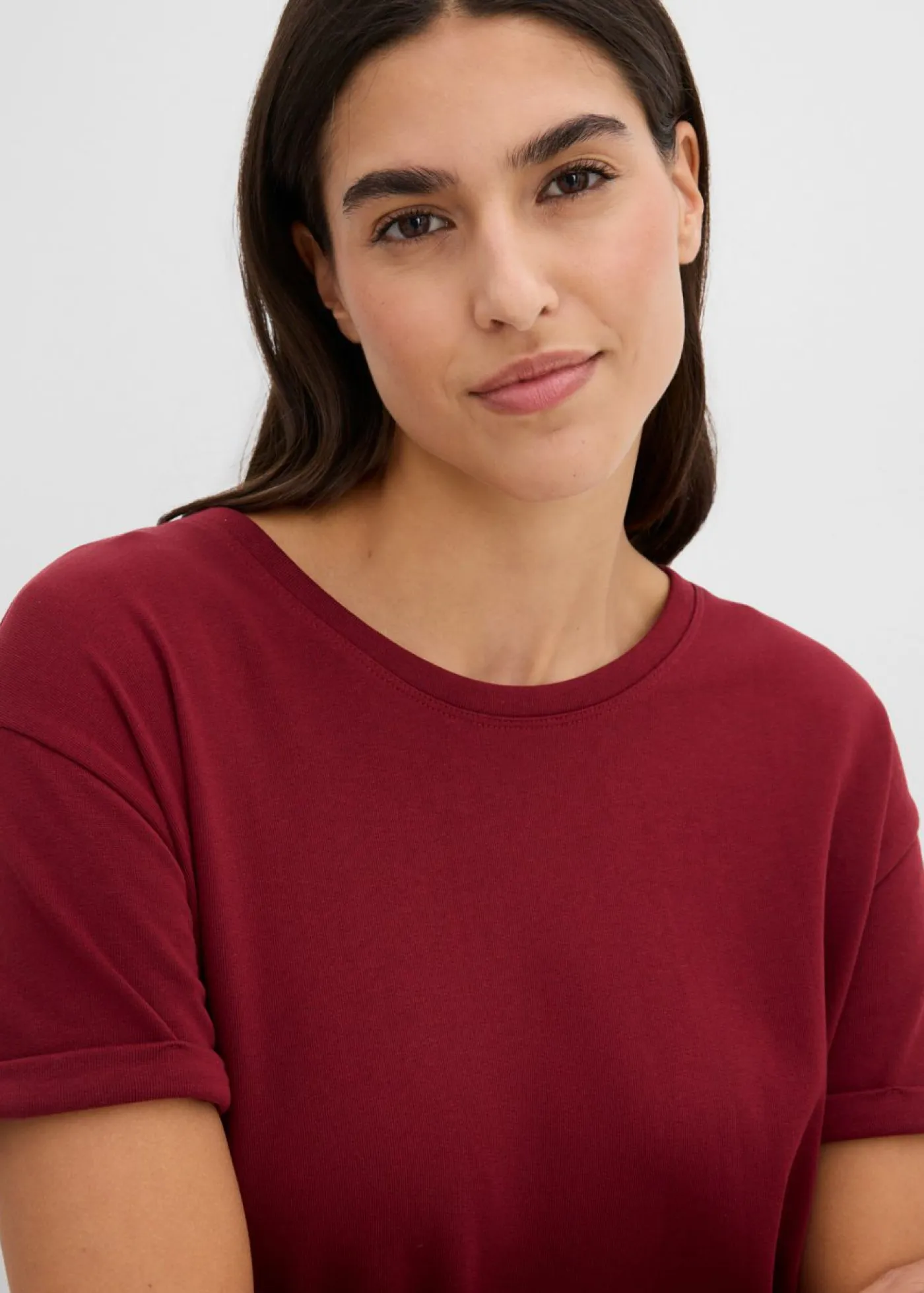 bonprix bonprix Ropa Cómoda|Vestidos>Vestido tipo sudadera Rojo rubí