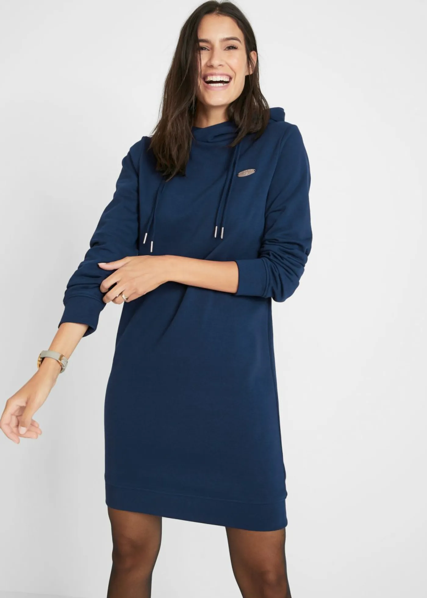 Mujer bonprix bonprix Vestido tipo sudadera con capucha