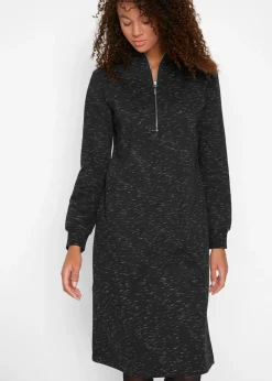 Mujer bonprix bonprix Vestido tipo sudadera con cuello troyer