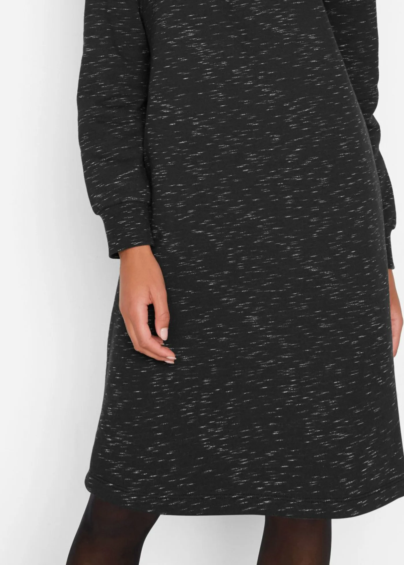 Mujer bonprix bonprix Vestido tipo sudadera con cuello troyer