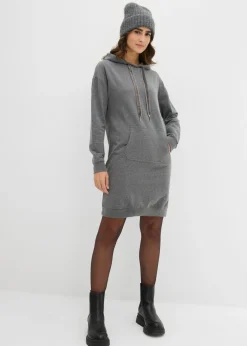 Mujer bonprix bonprix Vestido tipo sudadera de algodón puro