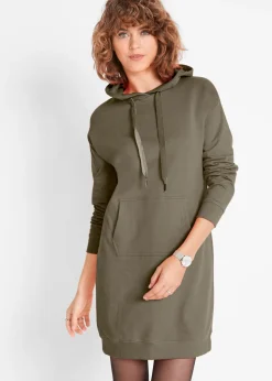 Mujer bonprix bonprix Vestido tipo sudadera de algodón puro