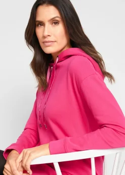 Mujer bonprix bonprix Vestido tipo sudadera de algodón puro
