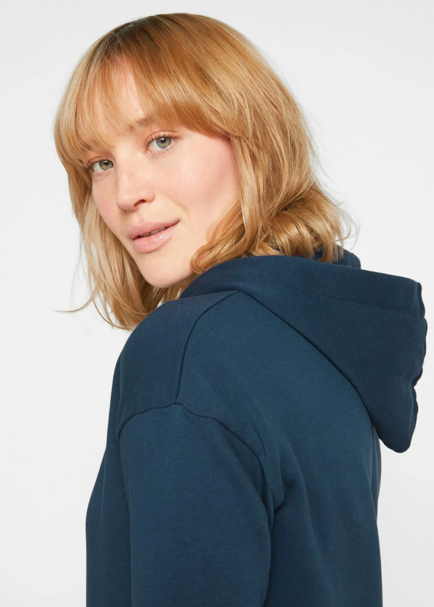 bonprix bonprix Básicos|Ropa Cómoda>Vestido tipo sudadera de algodón puro Azul marino