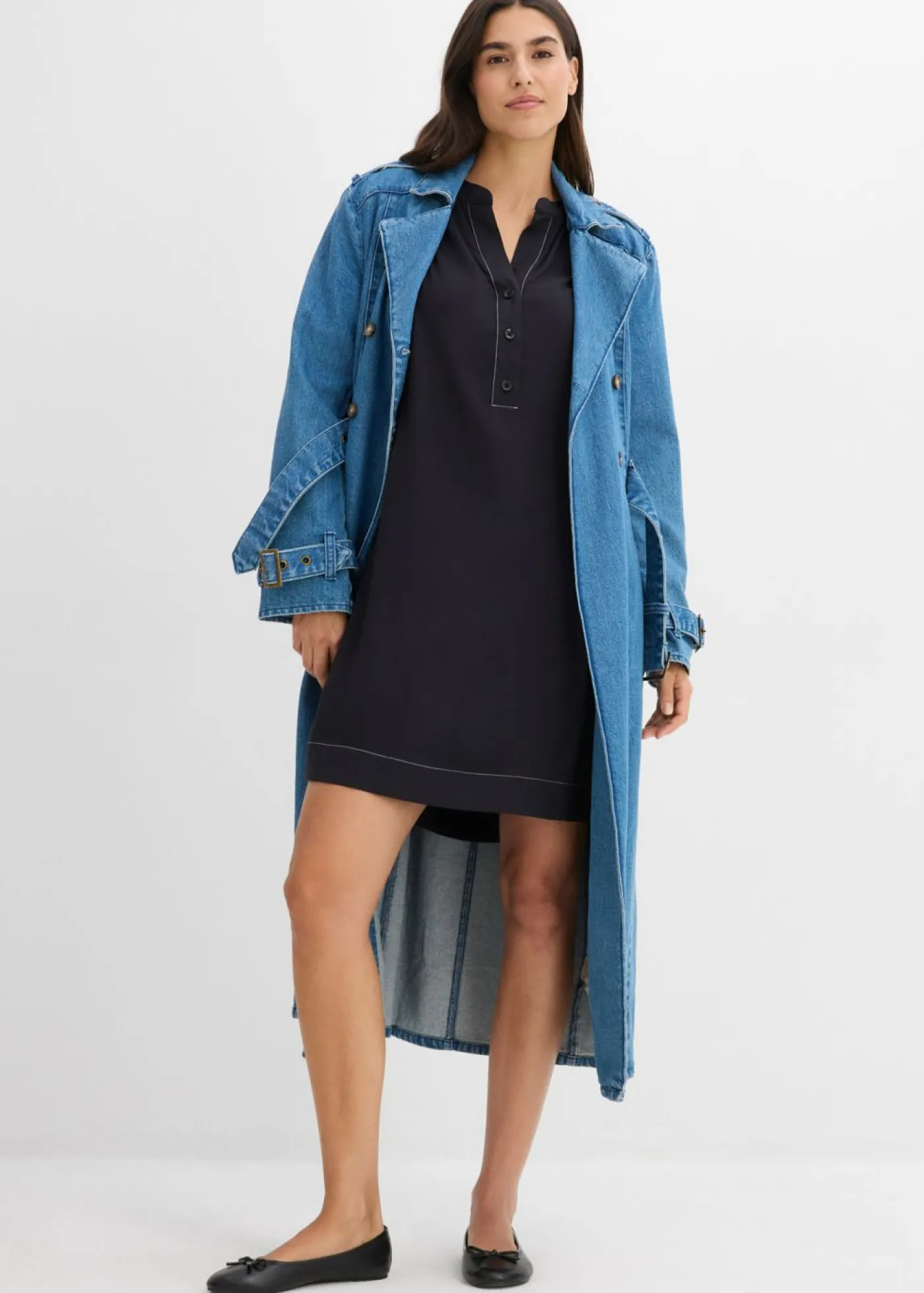 bonprix bonprix Vestidos|Novedades>Vestido tipo túnica Negro